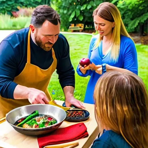 Как совместить игры на свежем воздухе с изучением основ здорового питания для малышей через интерактивные семейные кулинарные приключения.