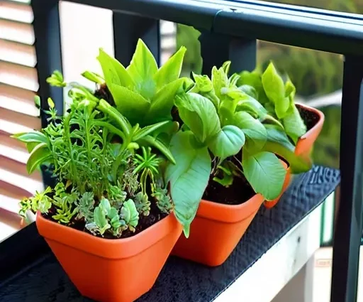 Создайте мини-сад на балконе с съедобными растениями для улучшения питания и создания уютной атмосферы в городской среде.