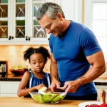 Создание семейных ритуалов здорового питания: маленькие кулинары на кухне учат принципы ЗОЖ с первых лет жизни.