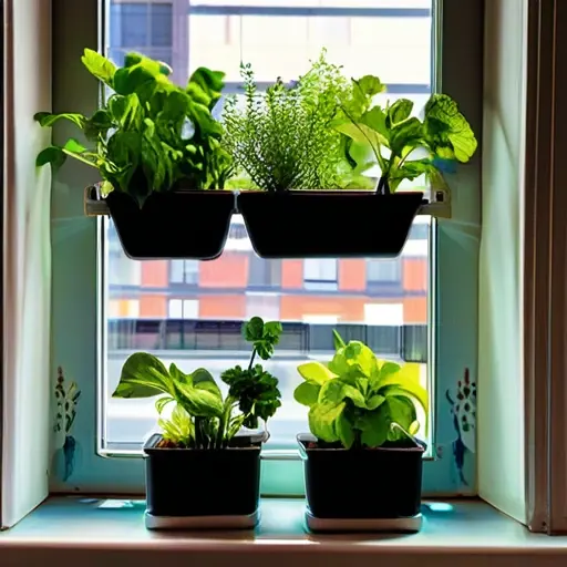 Создайте мини-сады на подоконниках для свежих трав и овощей, делая здоровое питание доступным в городской суете.