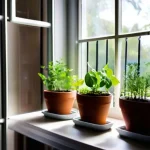 Создайте мини-сад на окне: свежие травы не только украсят пространство, но и обогатят рацион полезными витаминами.