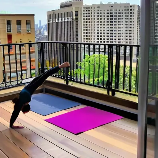 Организуйте мини-лагерь на балконе: йога, растяжка и здоровое питание под открытым небом в городе.