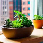 Создайте мини-сад на подоконнике для медитации и романтичных перерывов, добавляя зелень в офисные будни.