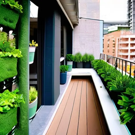 Создайте зеленое пространство на балконе: вертикальный сад с травами для свежих рецептов и релаксации в городских условиях.