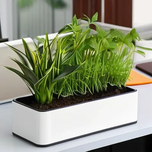 Создайте мини-горизонтальный сад на рабочем столе для улучшения настроения и свежести воздуха в офисе.