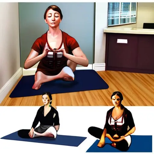 Создайте мини-куточки для йоги на работе: используйте углы кабинета для быстрых растяжек и медитации в перерывах.